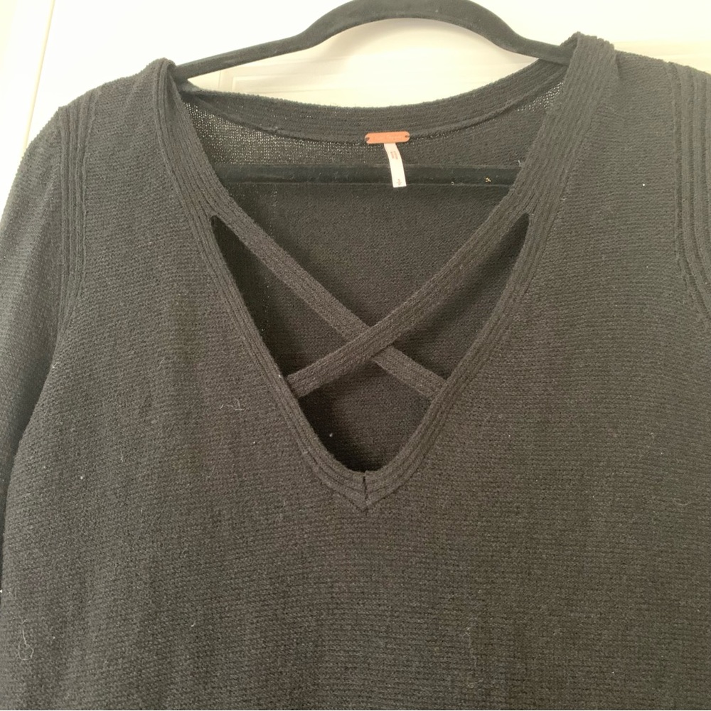 Free People Criss Cross Black Tunic Small From Revolve - Picture 6 of 8